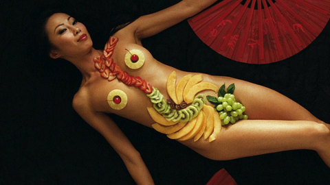 Cathy Vu in The Details (2012) Sexy Asian Covered With Food 724968