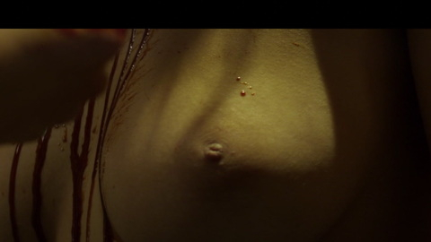 Emily Alatalo Nude as Katrina Larson. Breasts, blood, close up. 917864