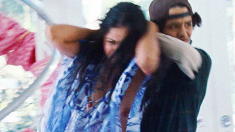 Karishma Ahluwalia in Savages (2012) Breasts Black Hair Breast Peeking Out 717819