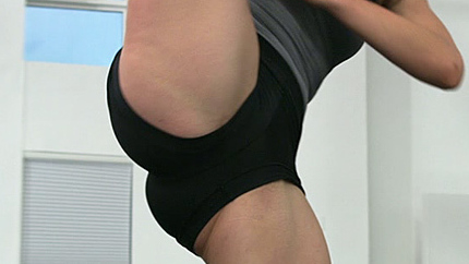 Sexiest Kathryn McCormick Scene in Step Up Revolution. Sexy, black spandex, brunette. 718201