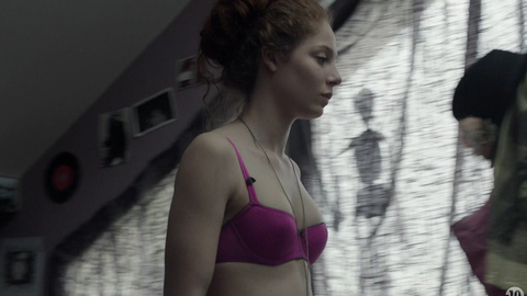 Sexiest Jenna Thiam Scene in The Returned. Underwear, SFW, brunette. 718717