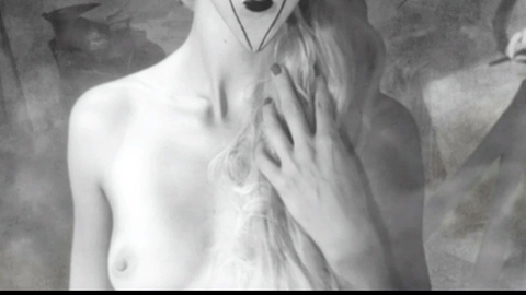 Florence Laude Naked as La Muse. Breasts, animated character, black and white. 719073