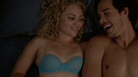 AnnaSophia Robb in The Carrie Diaries (2013-2014) Underwear Bed Blonde 732303
