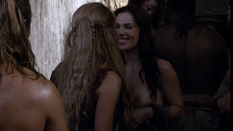 Nudes of Belesa from Spartacus. Breasts, black hair, left breast. 722418