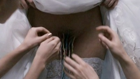 Larisa Damaskina Nude in Silent Souls. Bush, braided pubic hair, bush close-up. 737531