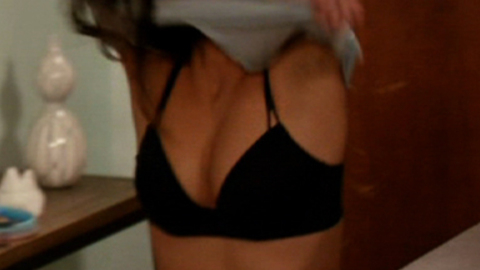 Hottest Brenda Song Scene in New Girl. Underwear, SFW, black bra. 722420