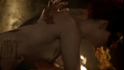 Laura Haddock in Da Vinci's Demons (2013-2015) Breasts Breasts Fire 724431