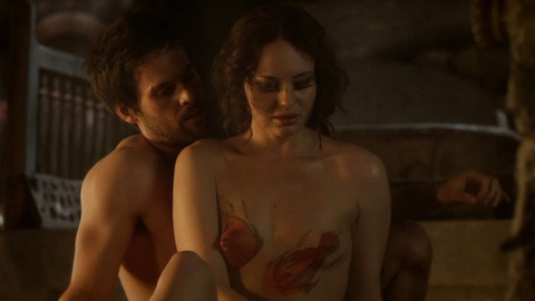 Lucrezia Donati from Da Vinci's Demons Naked. Breasts, nude, painted breasts. 724433
