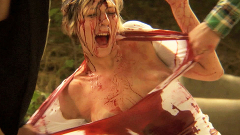 Crystal Storey in The Taint (2010) Breasts Bleeding Blonde 723468