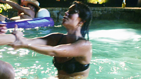 Leticia Jimenez in Straight A's (2013) Underwear Black Bikini Black Hair 723458