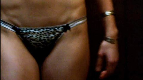 Sexiest Djalenga Scott Scene in I Give It a Year. Underwear, SFW, cheetah print panties. 725479