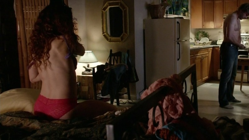Hottest Leah Gibson Scene in The Returned. Underwear, bedroom, curly hair. 759674