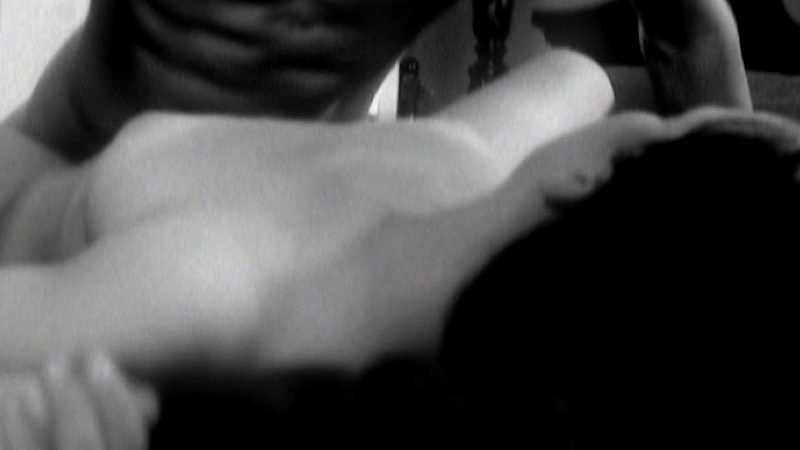 Elena Mitchel Naked in Luna Park. Breasts, bed, black and white. 724447