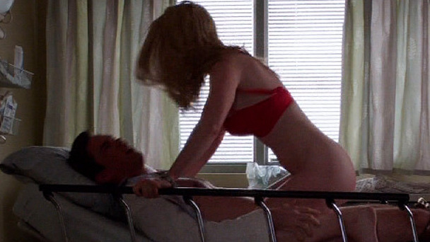 Hottest Dr. Carrie Roman Scenes. Underwear, barefoot, bed. 724419