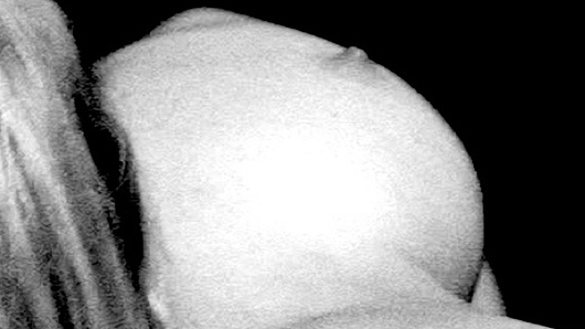 Flashback Victim from Intruder Naked. Breasts, big breasts, black and white. 724823