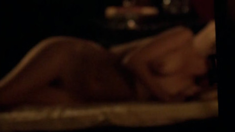 Stéphane Caillard Naked as Charlotte d'Albret. Breasts, Bush, bed, candles. 724755
