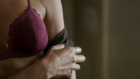 Erica Ash in Survivor's Remorse (2014-2017) Sexy Underwear Black Purple Bra 749442