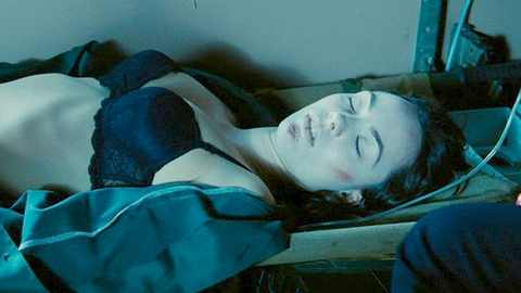 Sofya Skya in Assassin's Run (2013) Breasts Black Bra Bruises On Face 726160