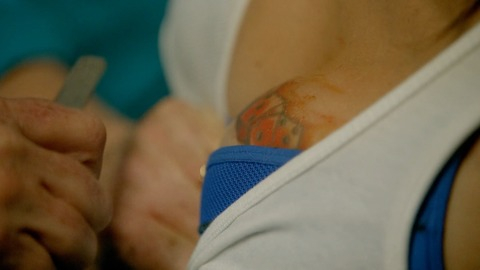 Sexiest Nicole da Silva Scene in Wentworth. Underwear, SFW, blue bra. 753001