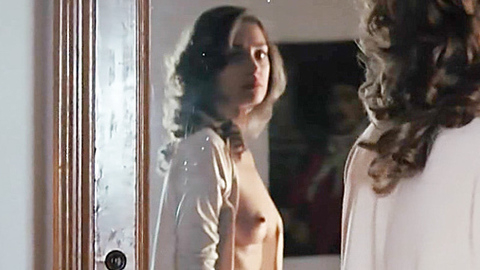 Margareth Madè Nude as Angelica Cosulich. Breasts, breasts in mirror, brunette. 726392
