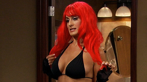 Sexiest Scenes of Monica from Anger Management. Sexy, SFW, black booty shorts. 726695