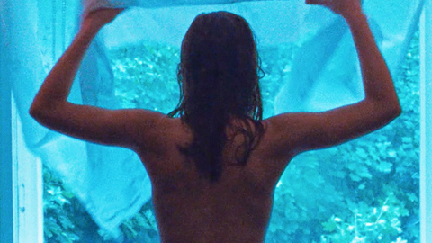 Saskia Rosendahl in Lore (2013) Sexy Back Exposed Looking Out Window 727125