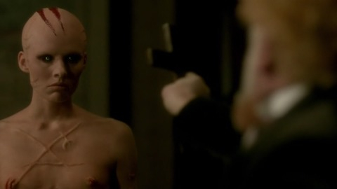 Olivia Chenery in Penny Dreadful (2014-2016) Breasts Prosthetic Bald Black Eyes 764057