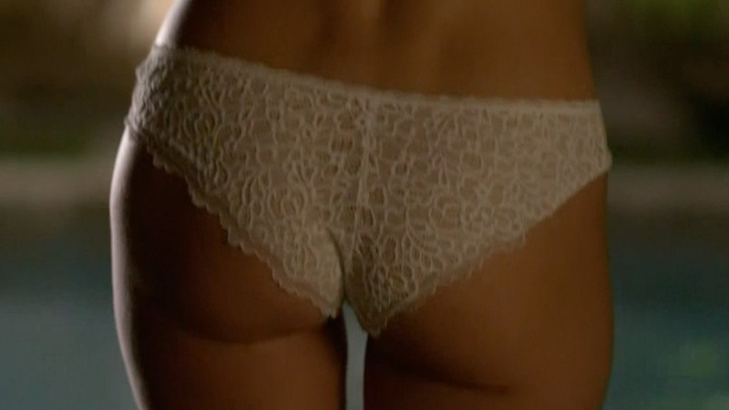 Hottest Stephanie Szostak Scene in Satisfaction. Underwear, SFW, back exposed. 776720