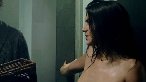 Lorenza Izzo in Knock Knock (2015) Breasts Bathroom Black Hair 775310