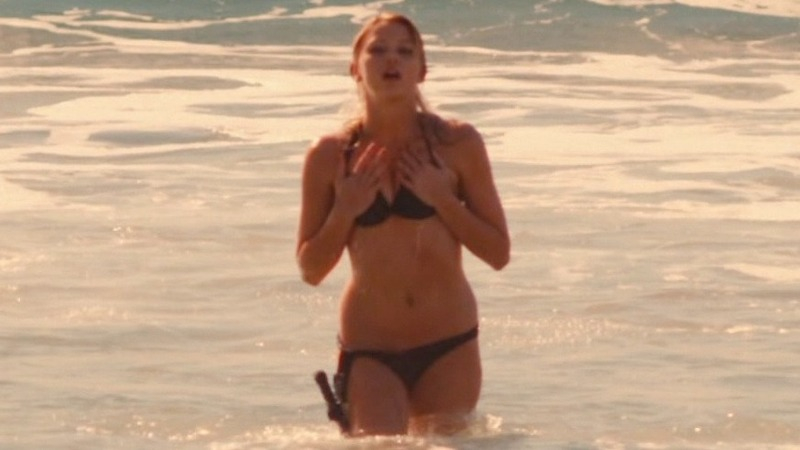 Sexiest Riley Voelkel Scene in The Secret Lives of Dorks. Bikini, SFW, black bikini. 741007