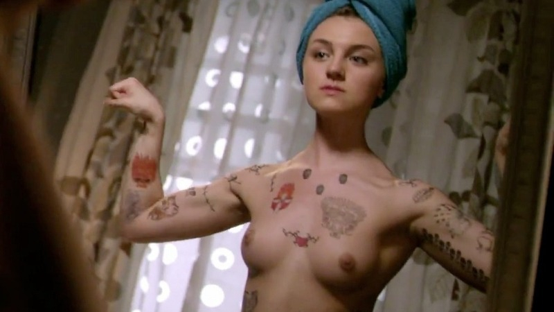 Tessa Harnetiaux Naked in The Girl's Guide to Depravity. Breasts, Tattoos, nude. 729787