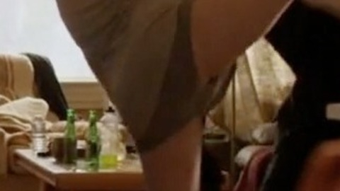 Hottest Cassandra Ebner Scene in Continuum. Sexy, Underwear, SFW, grey panties. 729104
