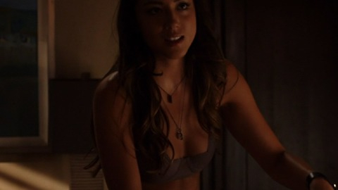 Chloe Bennet in Marvel's Agents of S.H.I.E.L.D. (2013-2017) Underwear Black Necklace Black Underwear 730718