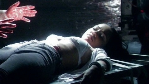 Tristin Mays in The Vampire Diaries (2009-2016) Underwear Blood Examining Table 759887