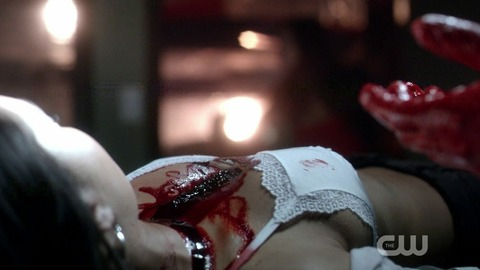 The Vampire Diaries's Sexiest Scenes with Tristin Mays. Underwear, SFW, blood. 759888