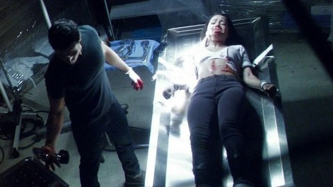Tristin Mays in The Vampire Diaries (2009-2016) Underwear Blood Examining Table 759889