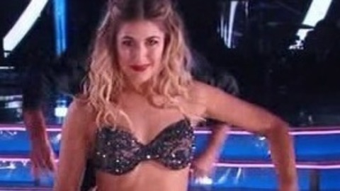 Emma Slater in Dancing with the Stars (2005-2023) Sexy Underwear Blonde Bright Red Lipstick 778332