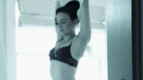Sexiest Darla Taylor Scene in Damaged. Underwear, SFW, black bra. 755089