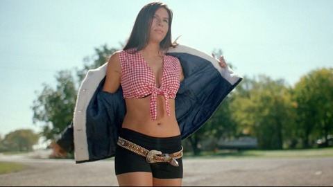 Jana Mashonee in The Dinosaur Experiment (2013) Sexy Black Shorts Brunette 743386
