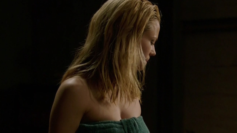 Grimm's Sexiest Scenes with Claire Coffee. Sexy, blonde, cleavage in towel. 786774