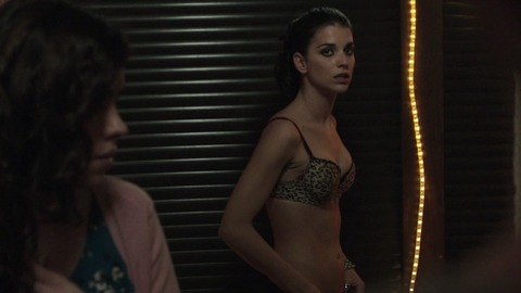 Ana Caldas in Afterparty (2013) Underwear Cheetah Print Bra Cleavage 732612
