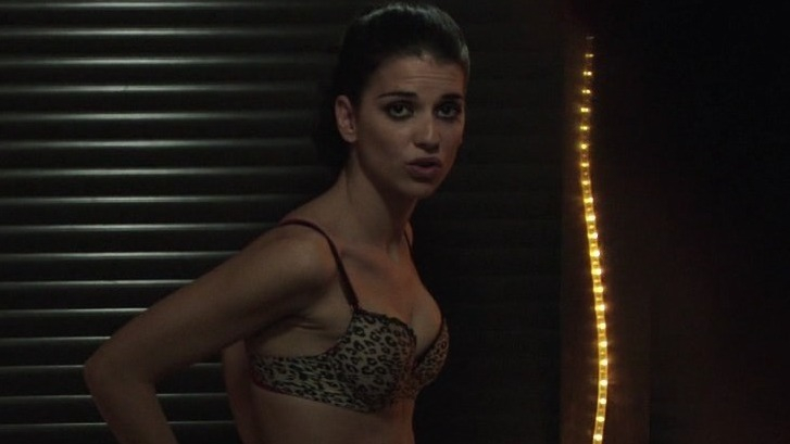 Sexiest Ana Caldas Scene in Afterparty. Underwear, SFW, cheetah print bra. 732613