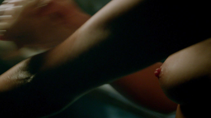 Hannah New Nude as Eleanor Guthrie. Breasts, close up, left breast. 801914