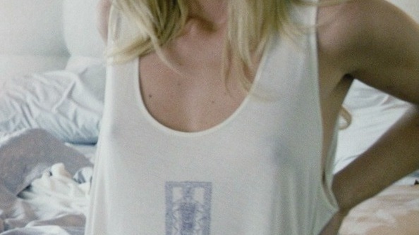 Hottest Katarina Čas Scene in Danny Collins. Sexy, blonde, sheer white top. 771440