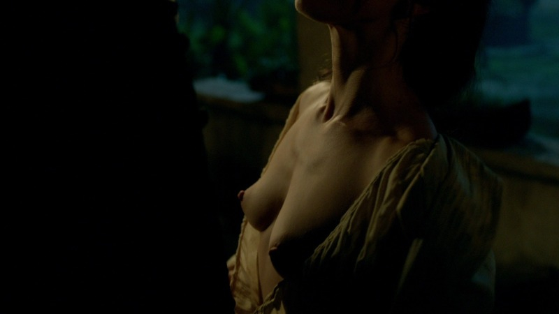Nudes of Miranda Barlow from Black Sails. Breasts, aroused nipples, close up. 755220