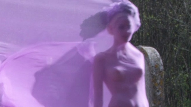 Hottest Herself Scenes. Sexy, breasts through dress, purple dress. 735855