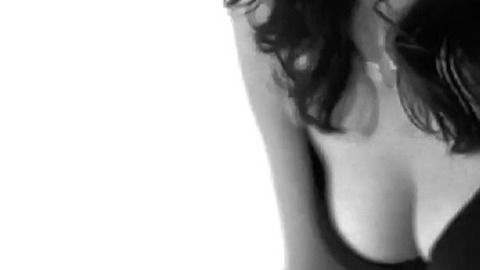 Laura McDonald in Shadowplay Sexy Underwear Black Bra Black Hair 736021