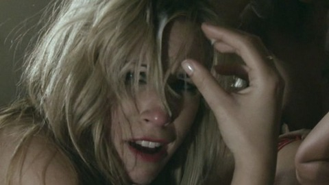 Hottest Crystal Scenes. Sexy, blonde, bright red lipstick. 736299