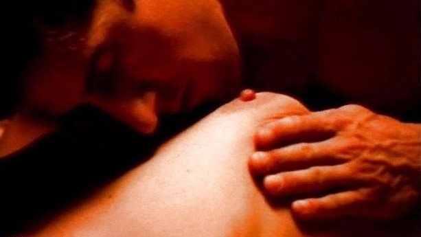 Monique DeMoan Naked in Private Call. Breasts, breast close-up, couple. 737461