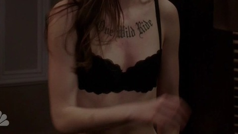 Meghann Fahy in Law & Order: Special Victims Unit (1999-2023) Underwear Black Bra Brunette 737510